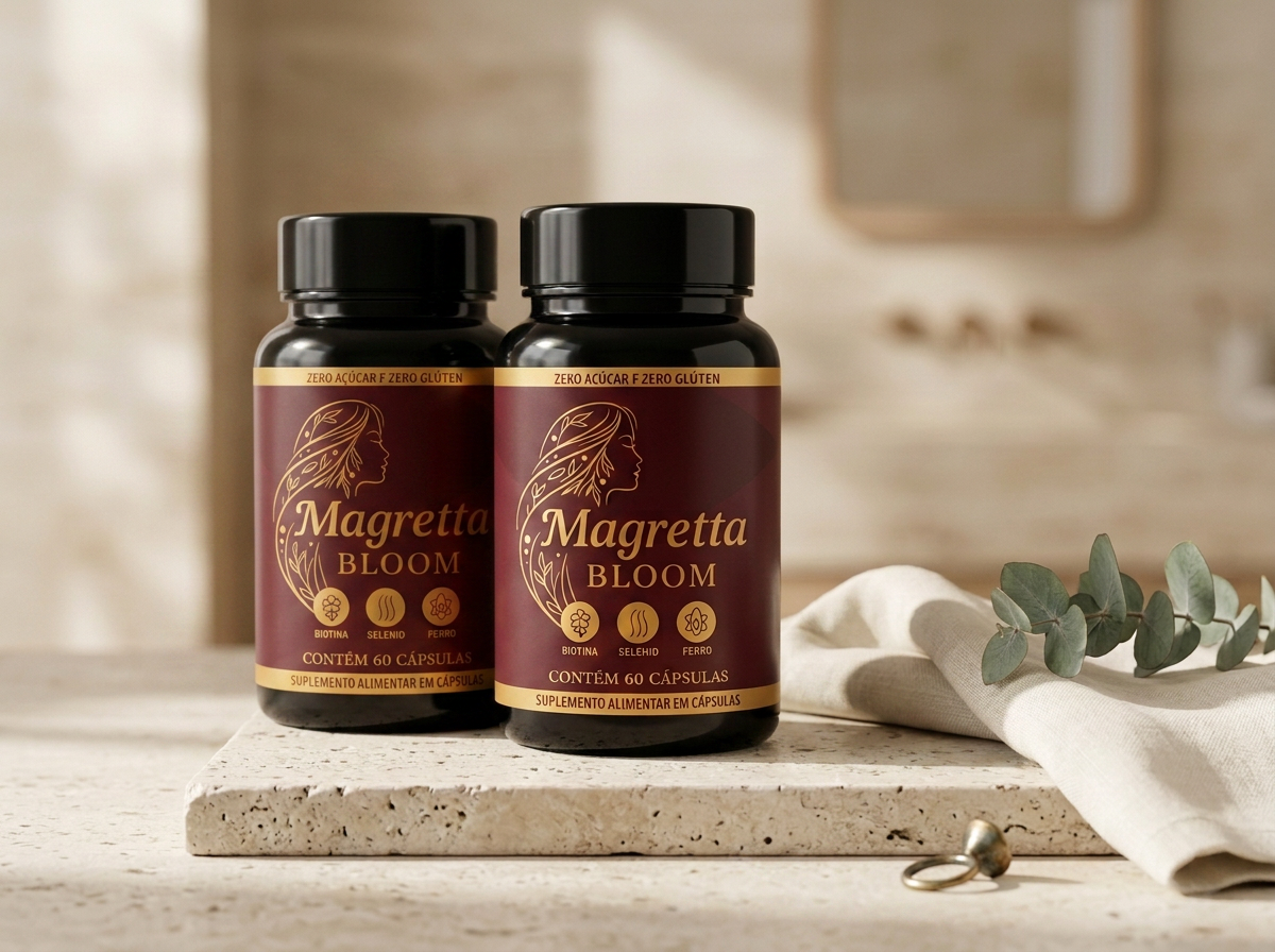 Kit com 2 potes de Magretta Bloom