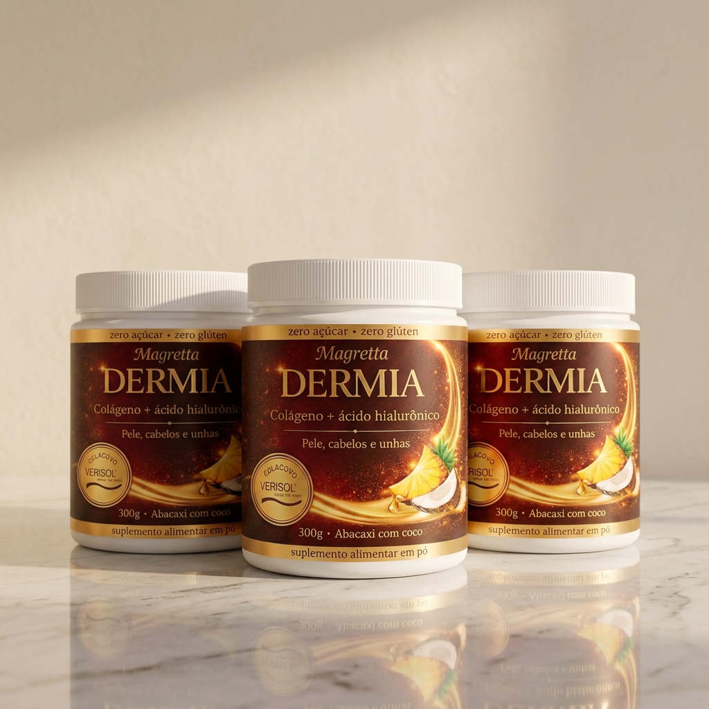 Kit com 3 potes de Magretta Dermia