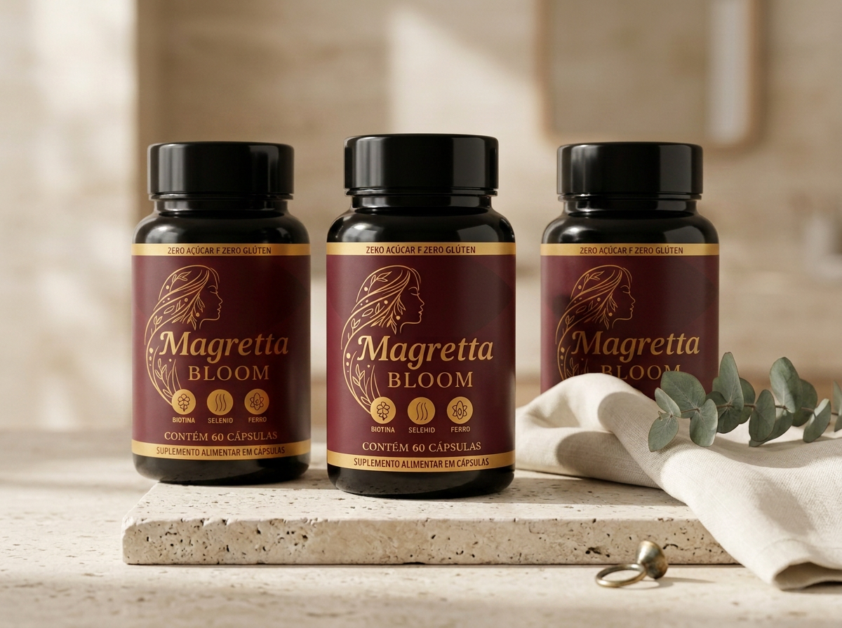 Kit com 3 potes de Magretta Bloom