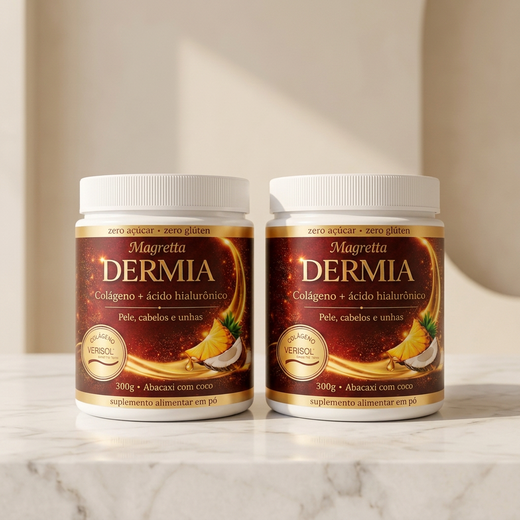 Kit com 2 potes de Magretta Dermia